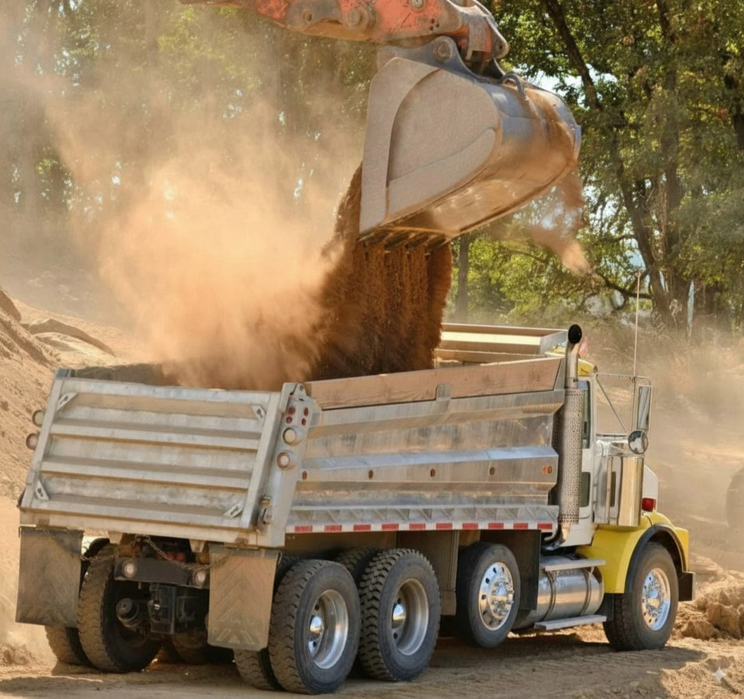 Premium soil delivery truck